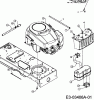 Lawnflite 808 13BV509G611 (2007) Listas de piezas de repuesto y dibujos Engine accessories