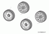 WOLF-Garten Expert Expert 420 11A-LUSC650 (2016) Listas de piezas de repuesto y dibujos Wheels