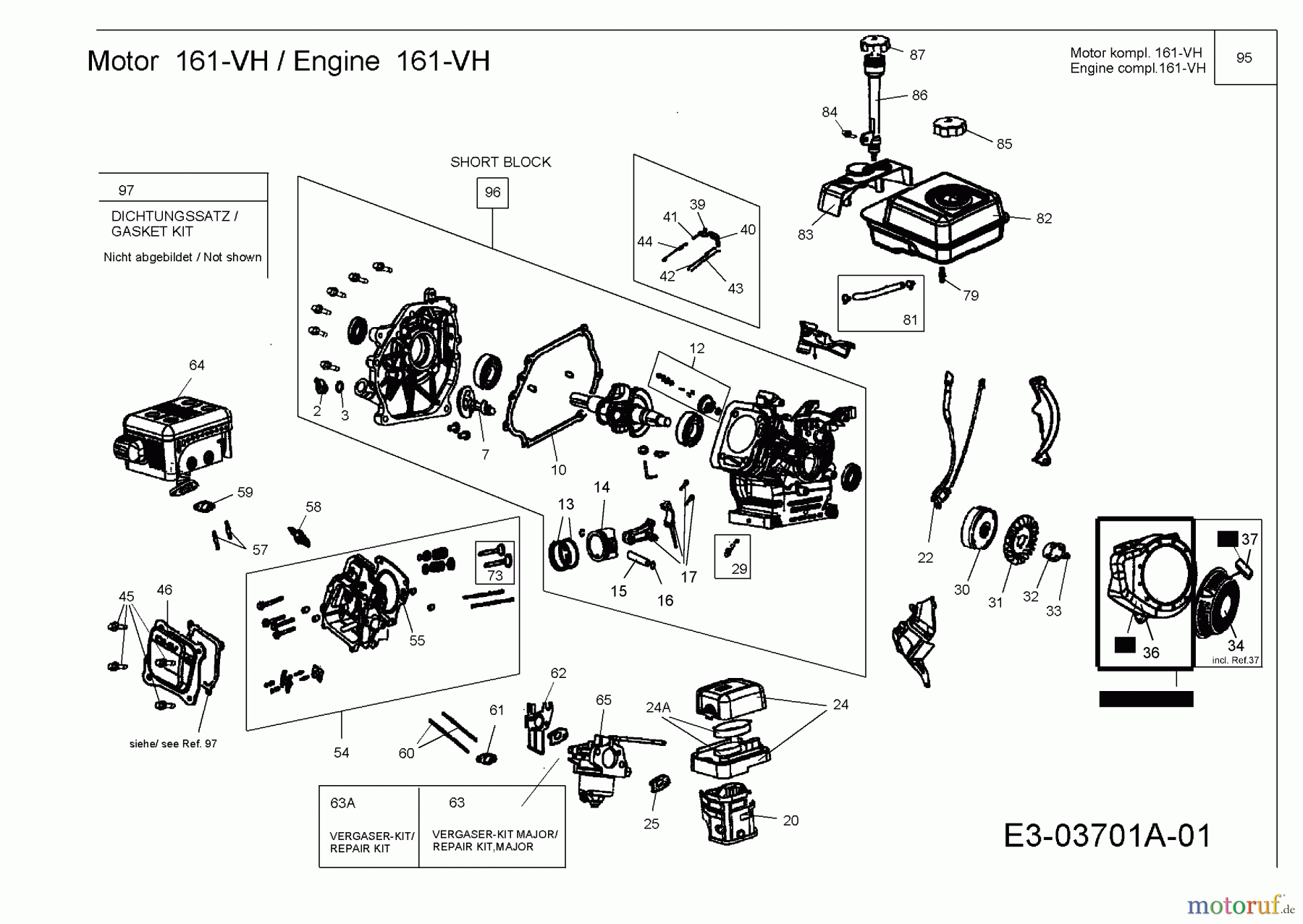  MTD-Engines Horizontal 161-VH 752Z161-VH  (2007) Engine