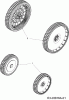 Bolens BL 5053 SPHW 12A-85M1684 (2009) Listas de piezas de repuesto y dibujos Wheels
