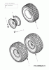 MTD untill 2011 24/107 H 13BI793G686 (2011) Listas de piezas de repuesto y dibujos Front wheels 15x6