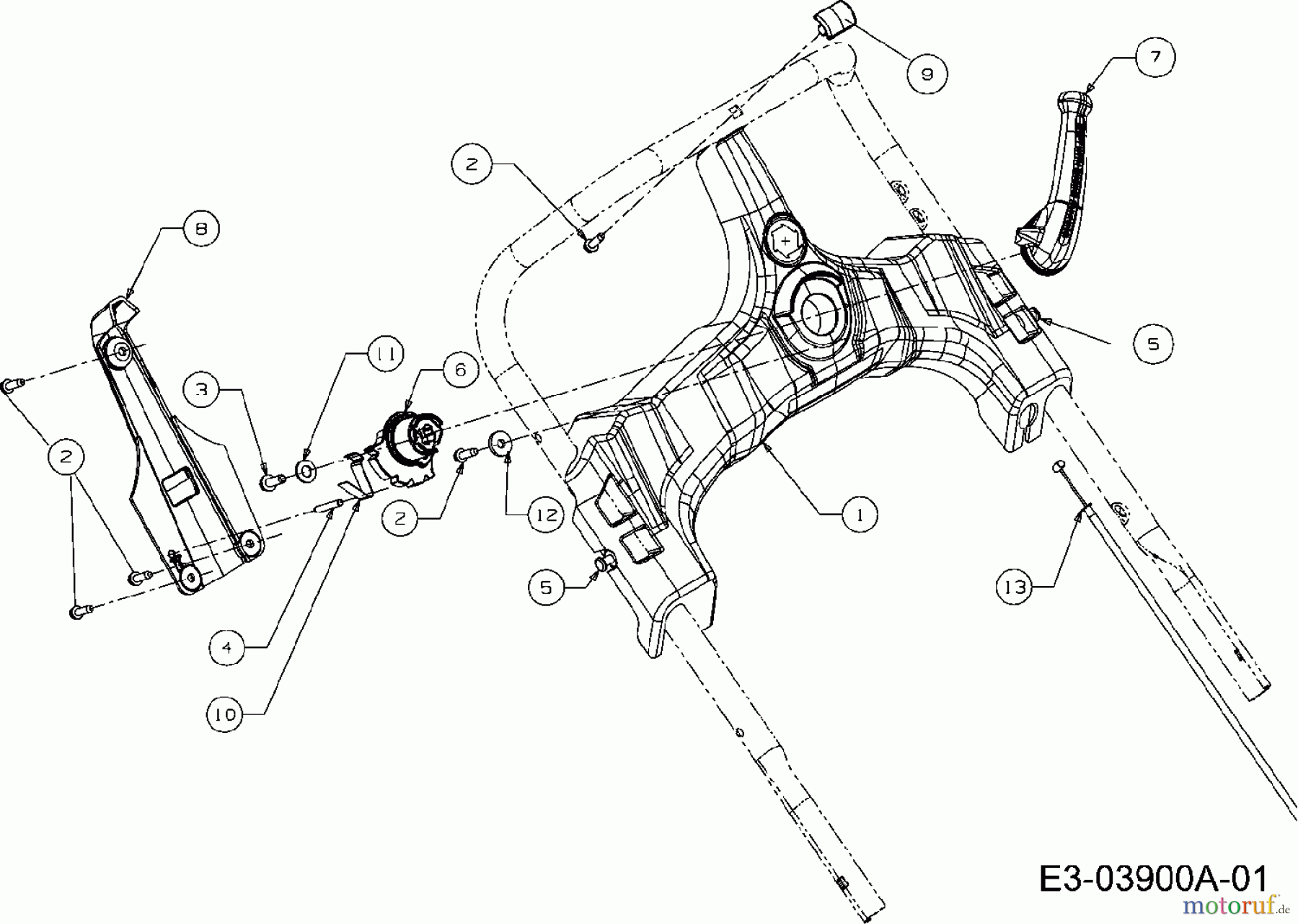  Efco Petrol mower self propelled LR 55 12AI868F637  (2010) Panel