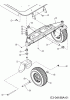 Troy-Bilt Mustang XP 50 17WF2ACP066 (2011) Listas de piezas de repuesto y dibujos Wheels, Pivot bar