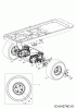 Troy-Bilt Colt XP 42 17AF2ACS309 (2014) Listas de piezas de repuesto y dibujos Drive system, Rear wheels 18x8,5-8