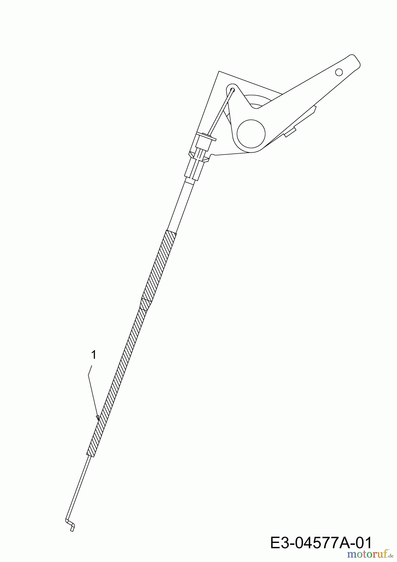  Okay Lawn tractors Master Cut 105-15/200 H 13HU99KN675  (2015) Throttle cable