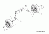 MTD 115/96 13A1662F600 (2004) Listas de piezas de repuesto y dibujos Front wheels 13x5