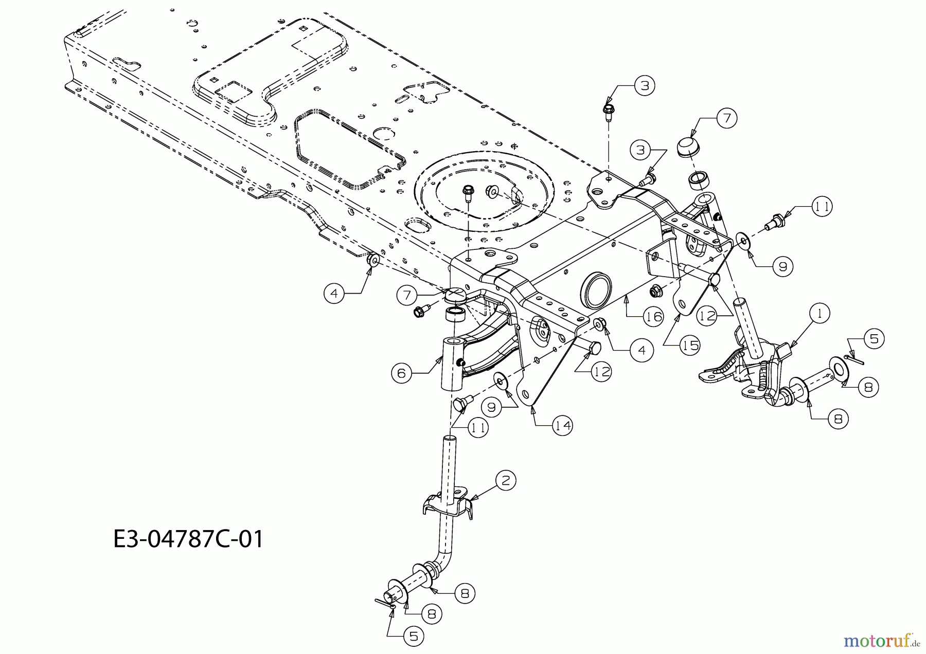  Champ Lawn tractors CHAMP 25-105 13AI517N679  (2010) Front axle