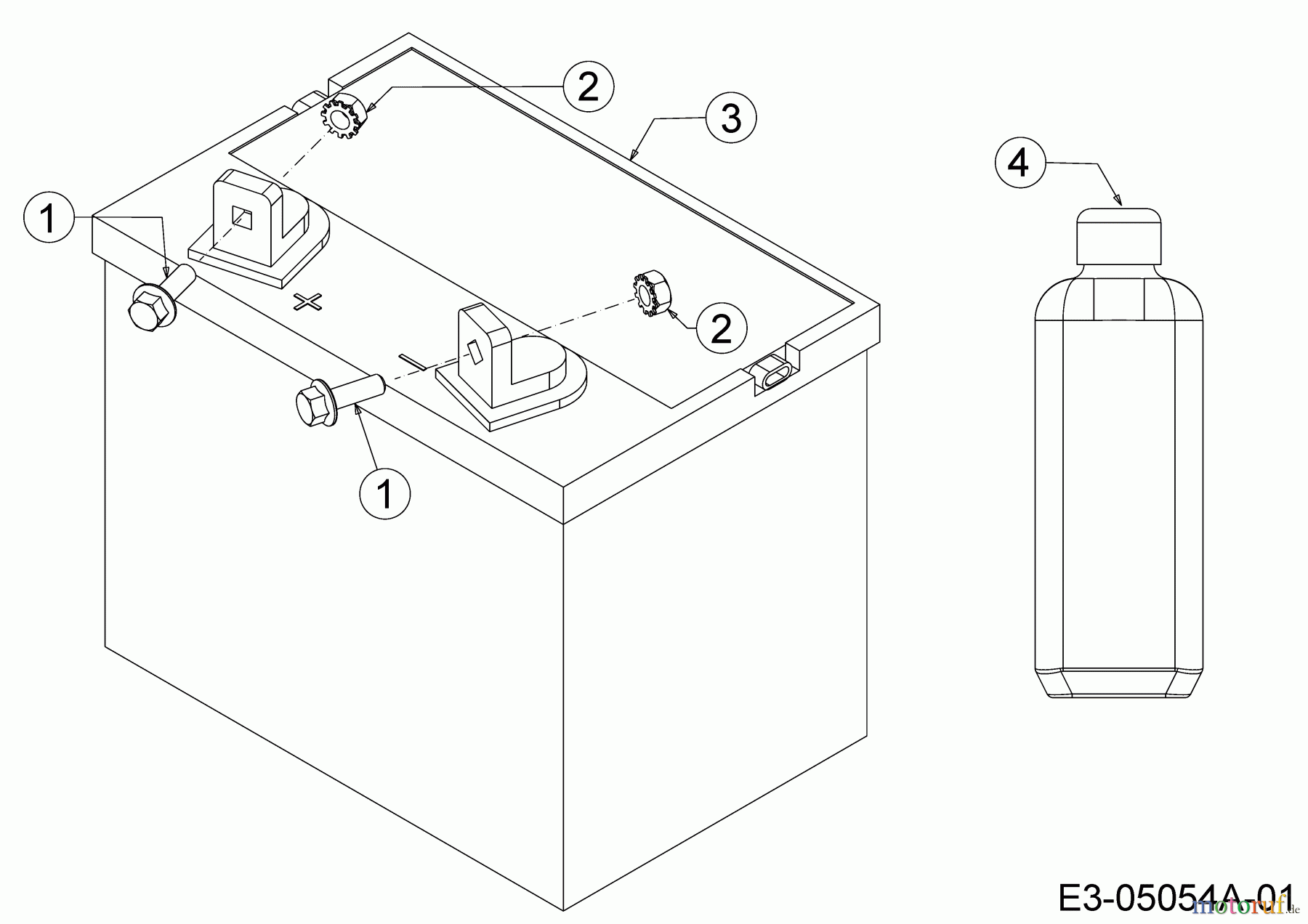  Cub Cadet Lawn tractors CC 114 TD 13B226JD603  (2014) Battery