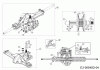 MTD LTEX 96 T 13HM76KF682 (2015) Listas de piezas de repuesto y dibujos Gearbox 618-04566A