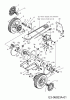 Petrol mower self propelled 875972AV (2011) Listas de piezas de repuesto y dibujos Gearbox,  Engine pulley, Rear wheels