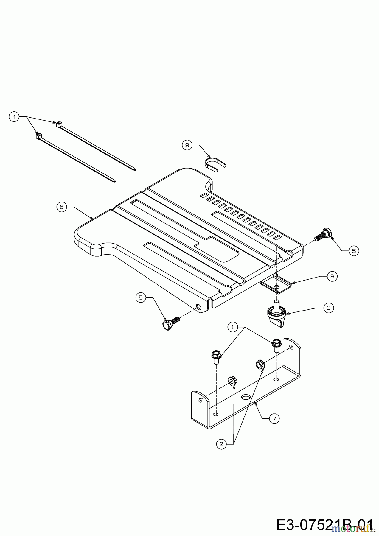  Okay Lawn tractors Master Cut 105-15/200 H 13HU99KN675  (2015) Seat bracket