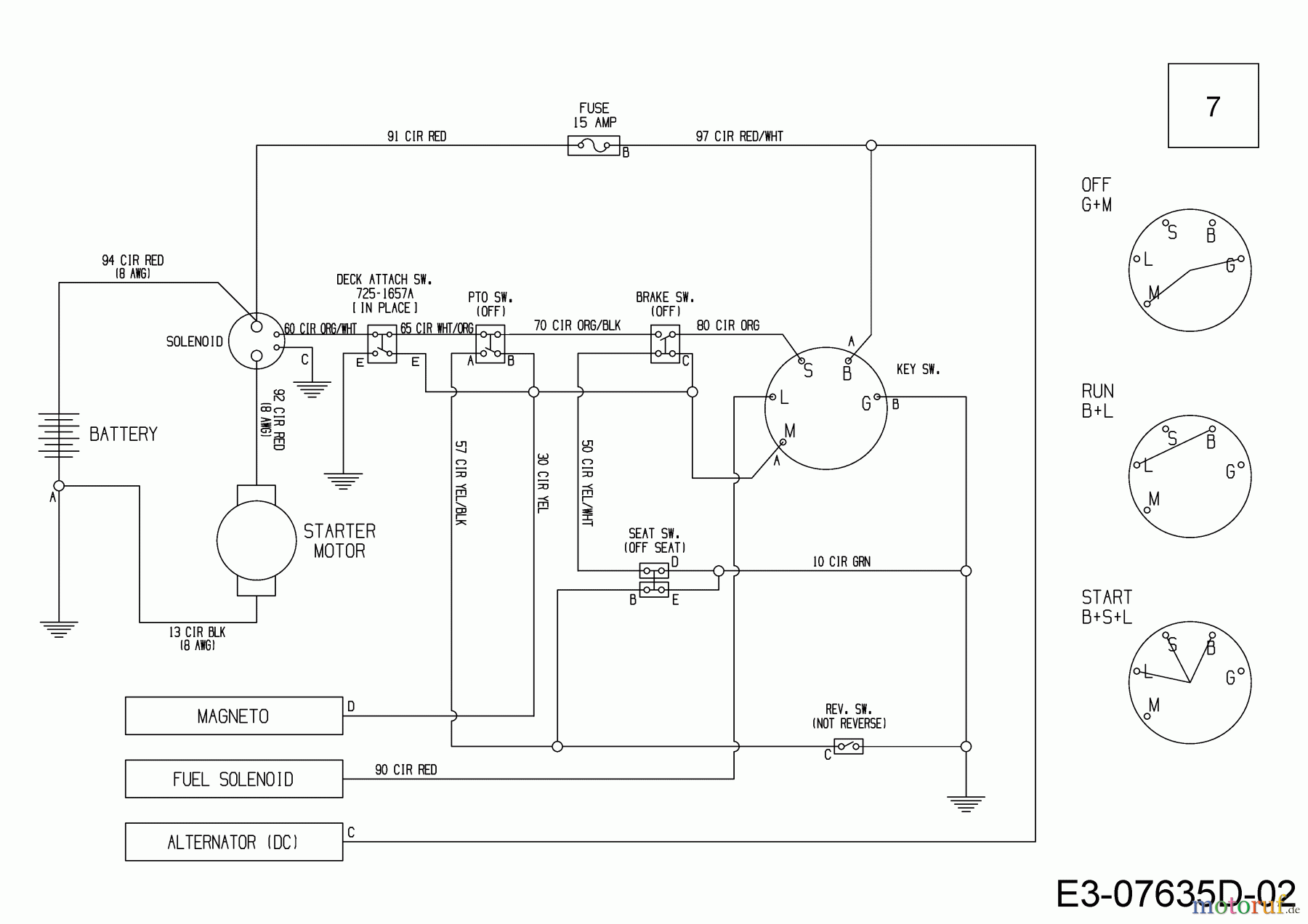  MTD Lawn tractors 420/30 13B226JD308  (2017) Wiring diagram