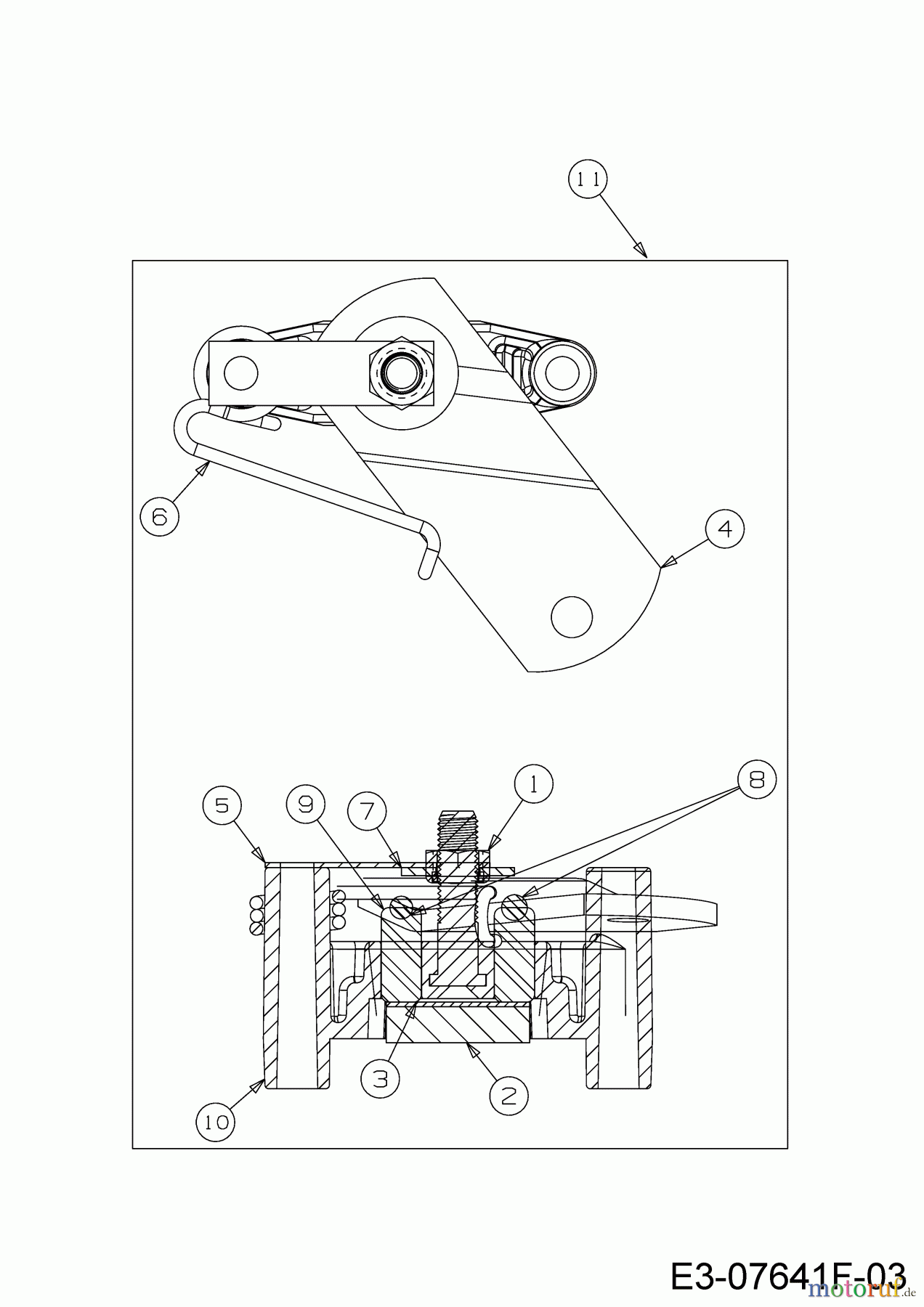  Wolf-Garten Lawn tractors Scooter 13B326SC650  (2018) Brake