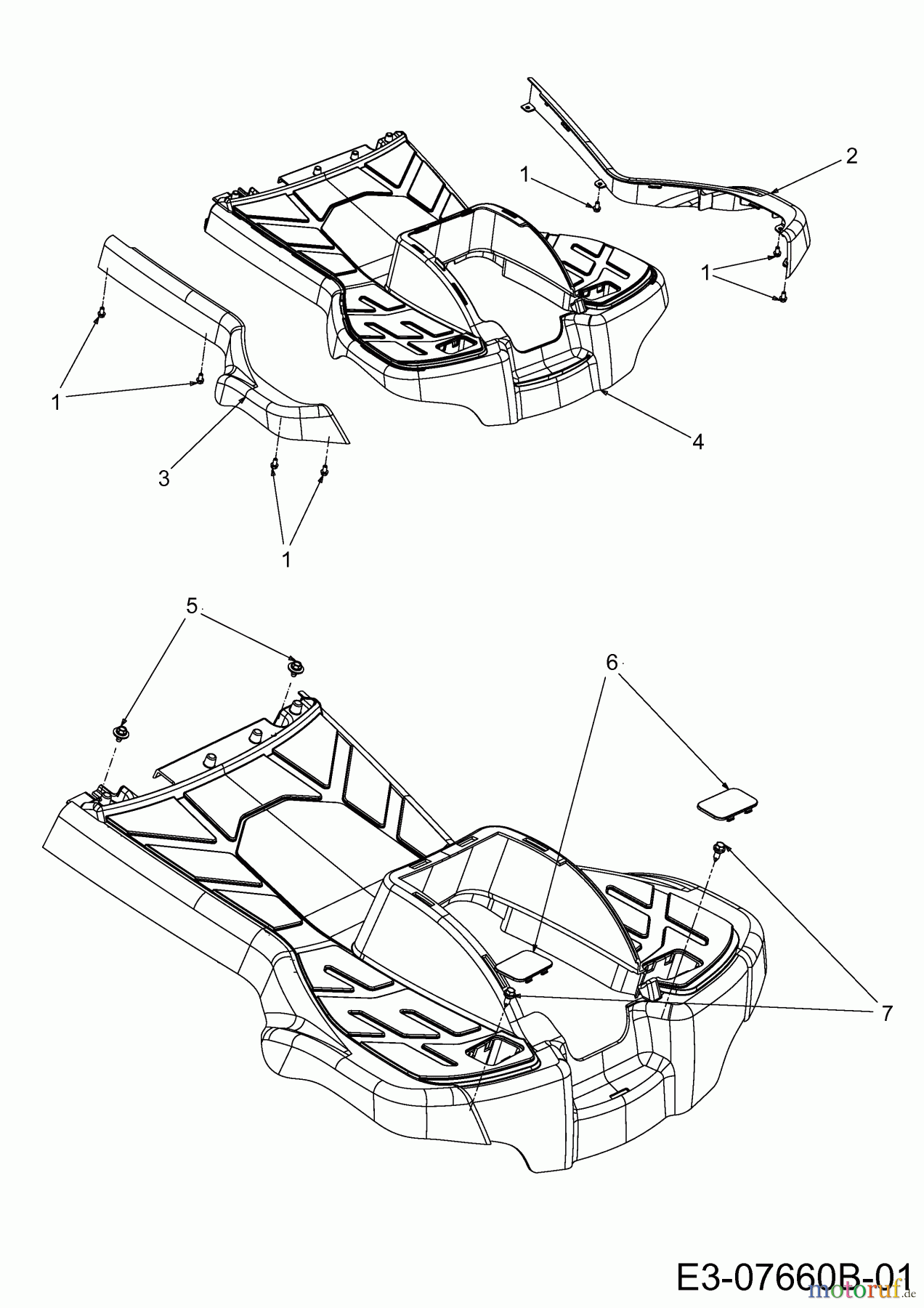  Cub Cadet Lawn tractors CC 114 TD 13B226JD603  (2014) Foot plate