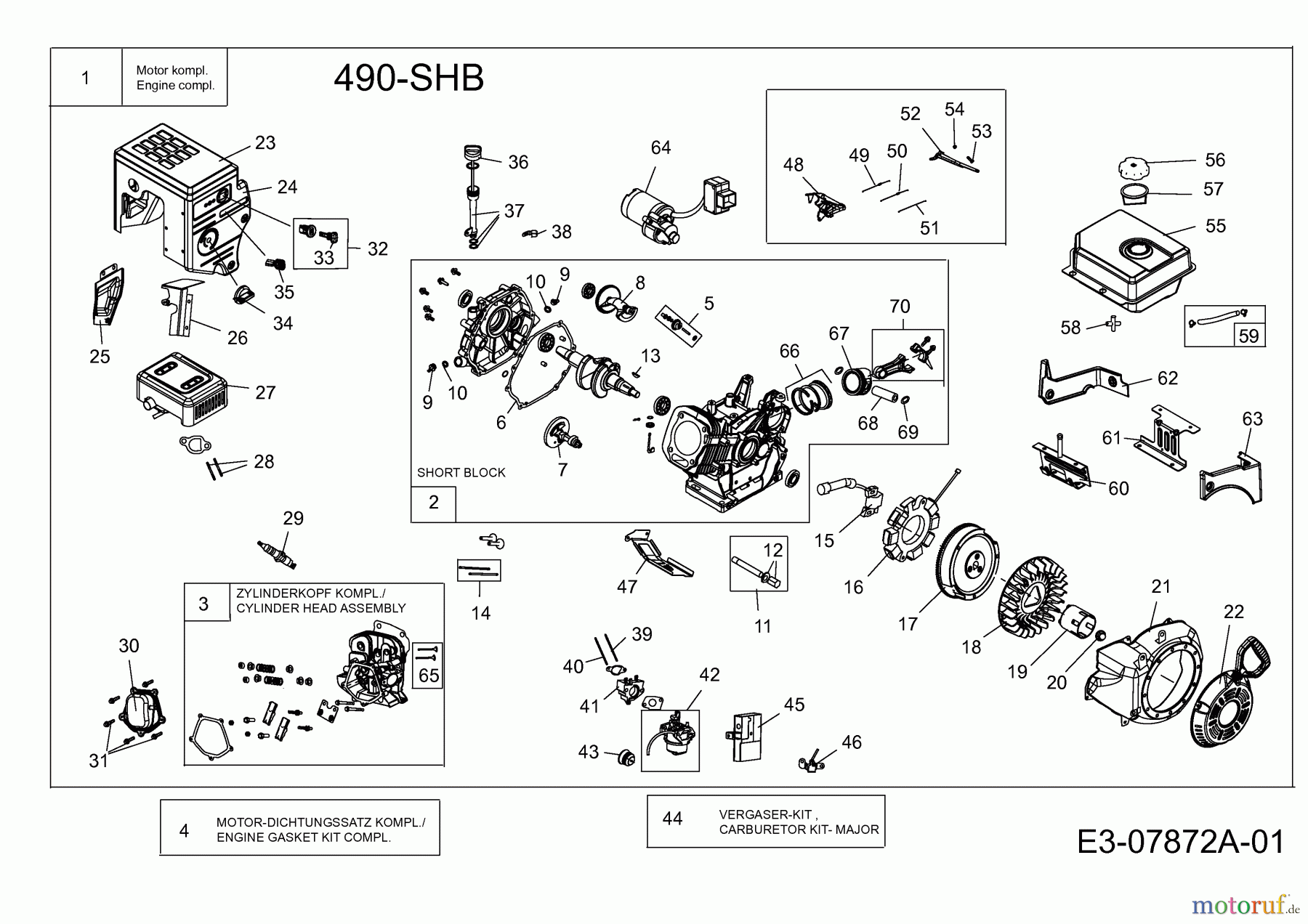  MTD-Engines Horizontal 490-SHB 752Z490-SHB  (2013) Engine