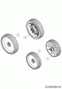 MTD SP 53 B 12B-PC8R600 (2017) Listas de piezas de repuesto y dibujos Wheels