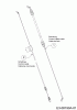MTD DL 460 SB 12A-TF5B677 (2017) Listas de piezas de repuesto y dibujos Control cable brake, Control cable