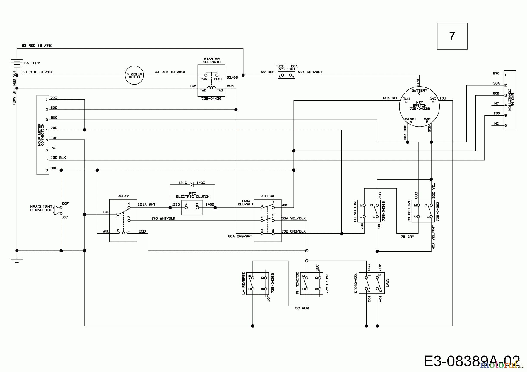  Massey Ferguson Zero Turn MF 50-23 ZT 17AFCACP695  (2013) Wiring diagram
