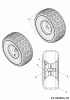 MTD 17.5/42 13AN775S308 (2017) Listas de piezas de repuesto y dibujos Front wheels 15x6