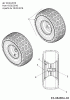 MTD 13.5/38 13A1765F308 (2016) Listas de piezas de repuesto y dibujos Front wheels 15x6 from 18.02.2016