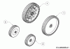 MTD DL 460 SBS 12A-TF5C677 (2017) Listas de piezas de repuesto y dibujos Wheels