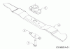 Troy-Bilt TB 130 XP 11A-B2RQ711 (2018) Listas de piezas de repuesto y dibujos Blade, Blade adapter