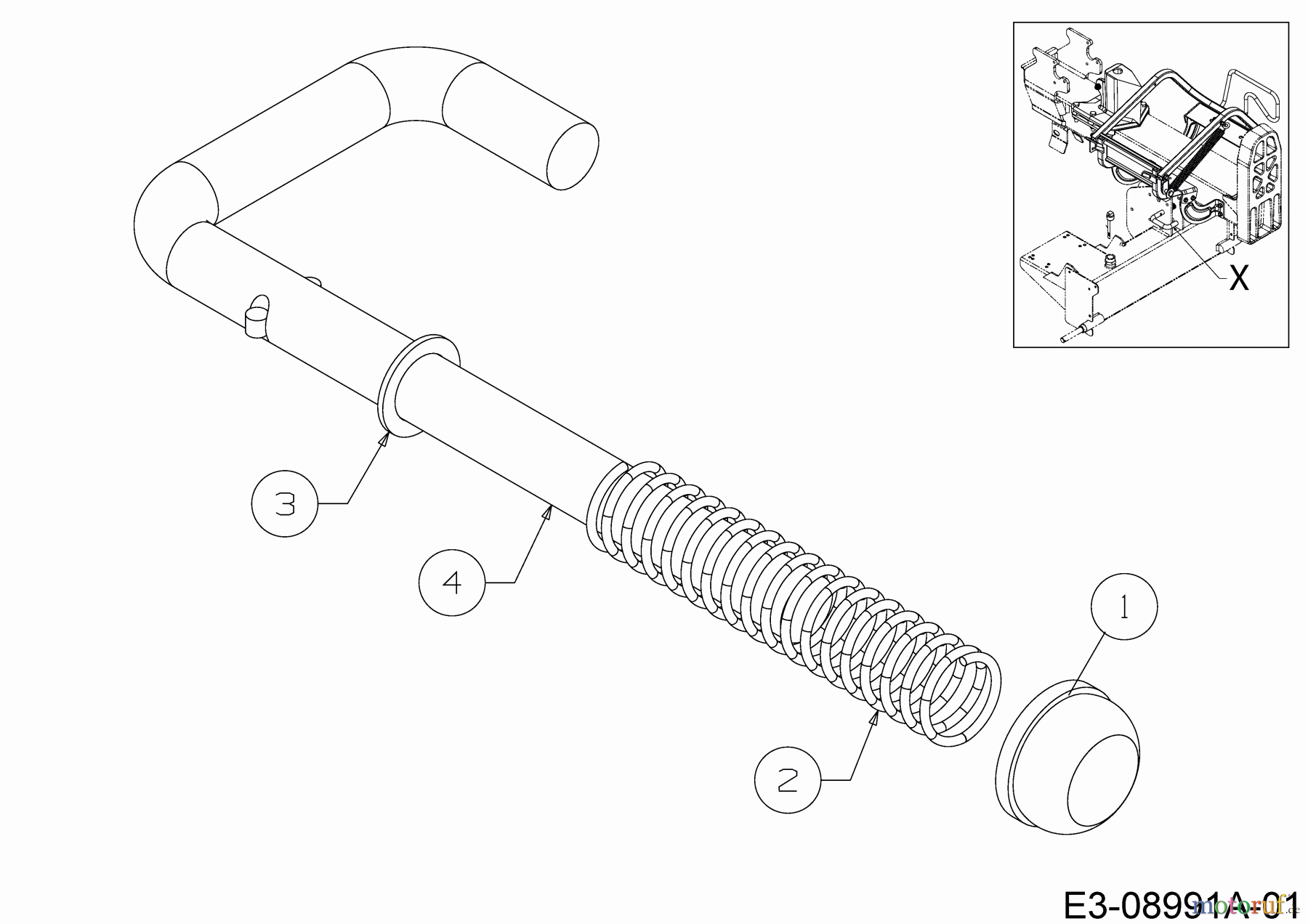  Troy-Bilt Log splitter TB 33 LS 24BL59M5766  (2016) Beam clamp