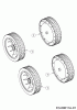 MTD 46 B 11A-J15B600 (2017) Listas de piezas de repuesto y dibujos Wheels