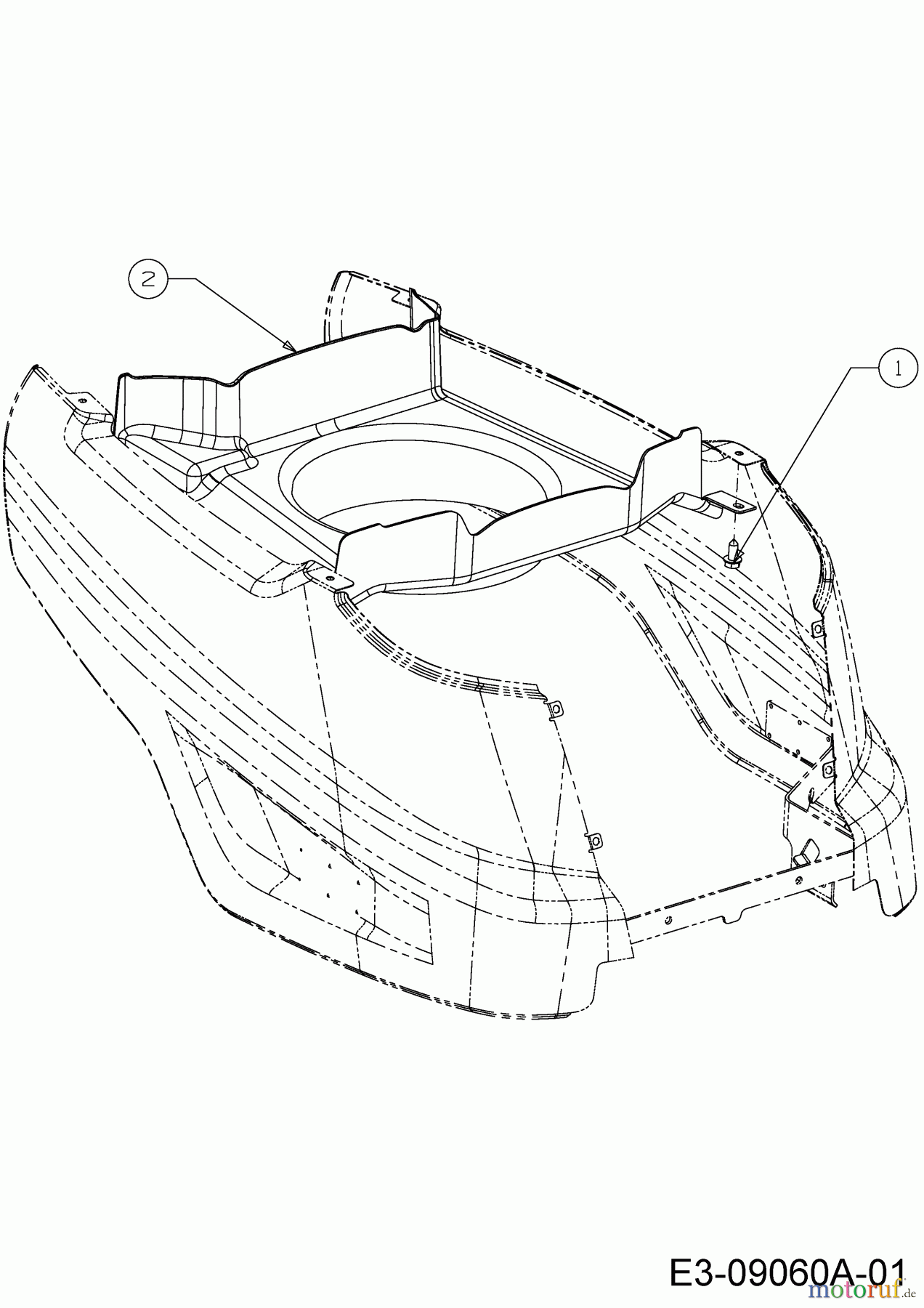  Okay Lawn tractors Master Cut 105-15/200 H 13HU99KN675  (2015) Engine duct