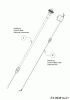 Troy-Bilt TB 240 12AVB2AQ711 (2018) Listas de piezas de repuesto y dibujos Control cables