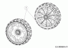 Cub Cadet LM 2 DR 46 ES 12BCTQS7603 (2017) Listas de piezas de repuesto y dibujos Front wheel