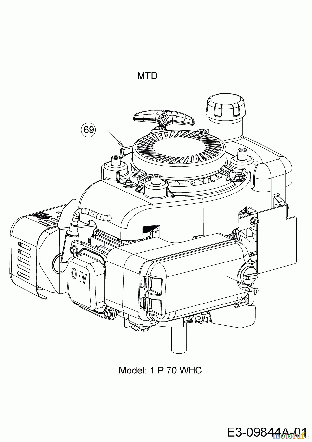  MTD Tillers T/245 21D-25MJ678  (2017) Engine MTD