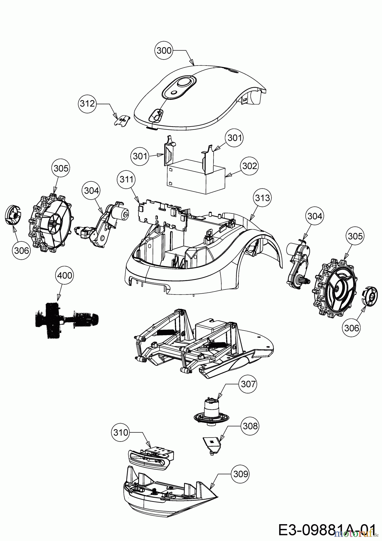 Robomow Robotic lawn mower RX20U PRD9000YG  (2017) Battery, Motors, Blade, Wheels