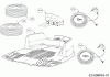 Robomow RX20U (White) PRD9000YW (2017) Listas de piezas de repuesto y dibujos Base, Perimeter wire, Power supply