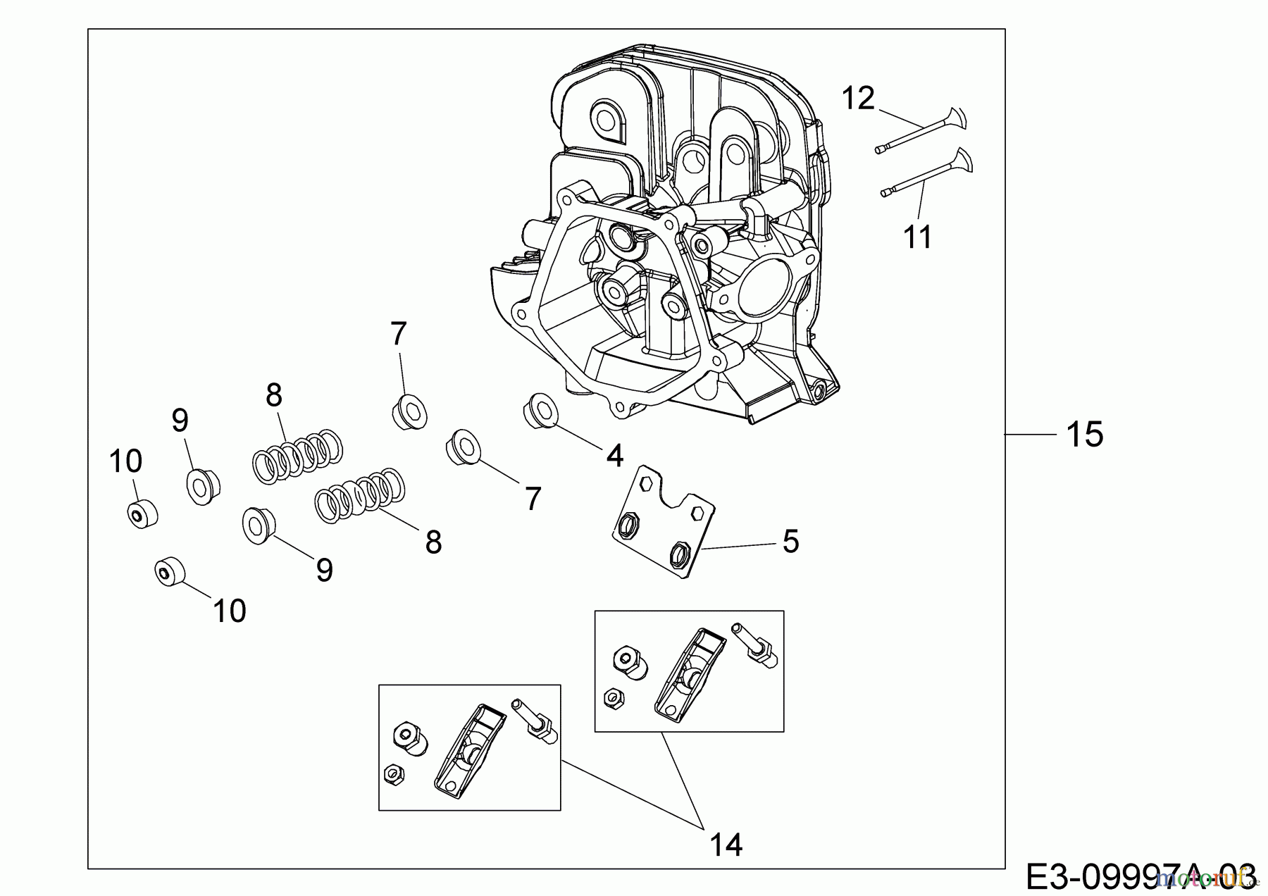 MTD-Engines MTD horizontal 678-SH 752Z678-SH  (2017) Cylinder head