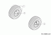 Cub Cadet RZT L 42 17ARCACS330 (2017) Listas de piezas de repuesto y dibujos Front wheels 11x4