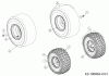 WOLF-Garten Expert 106.185 H 13ALA1VR650 (2017) Listas de piezas de repuesto y dibujos Wheels 15x6 + 18x8,5