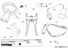Robomow RC302 (White) PRD7002AW (2014) Listas de piezas de repuesto y dibujos Cabel, Cable connector, Rain sensor, Tools