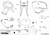 Robomow RC312U (Red) PRD7012YR (2017) Listas de piezas de repuesto y dibujos Cabel, Cable connector, Rain sensor, Tools