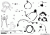 Robomow MS 2500 (White) PRD6200YW3 (2016) Listas de piezas de repuesto y dibujos Cabel, Cable connector, Rain sensor, Tools