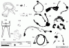 Robomow RS630 (White) PRD6300BW (2015) Listas de piezas de repuesto y dibujos Cabel, Cable connector, Rain sensor, Tools