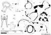 Robomow RS615U (White) 22ASBW-A619 (2018) Listas de piezas de repuesto y dibujos Cabel, Cable connector, Rain sensor, Tools