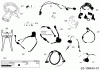 Robomow RS615U (Red) PRD6100YR (2017) Listas de piezas de repuesto y dibujos Cabel, Cable connector, Rain sensor, Tools