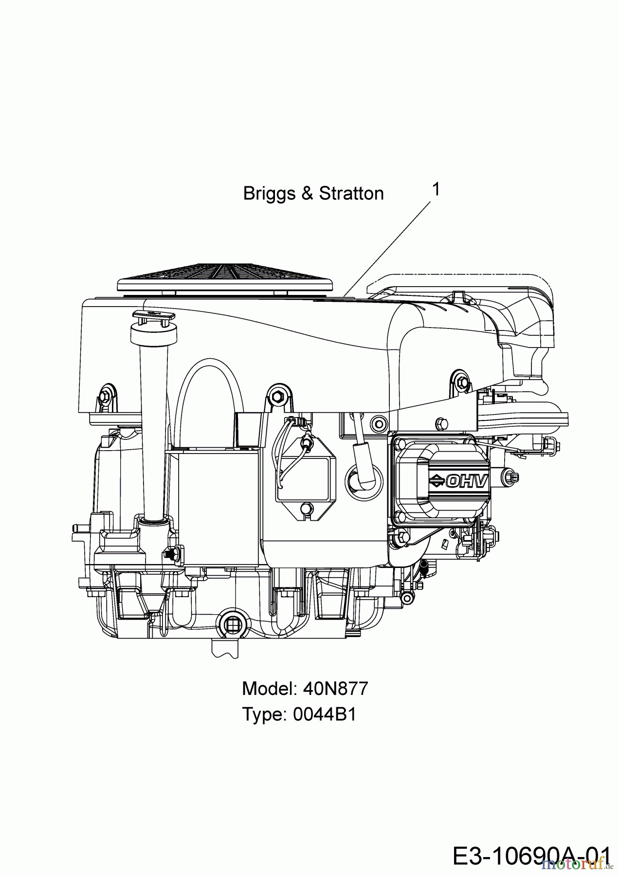  Tigara Lawn tractors TG 222/117 HBI 13AAA1KT649  (2018) Engine Briggs & Stratton
