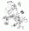 Lawnflite 383 SP 12B-682A611 (1999) Listas de piezas de repuesto y dibujos Basic machine