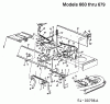 MTD B 155 13AP678G678 (2000) Listas de piezas de repuesto y dibujos Deck lift