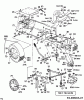 MTD G 200 14AI848H678 (2002) Listas de piezas de repuesto y dibujos Decklift,Rear frame, Rear wheels