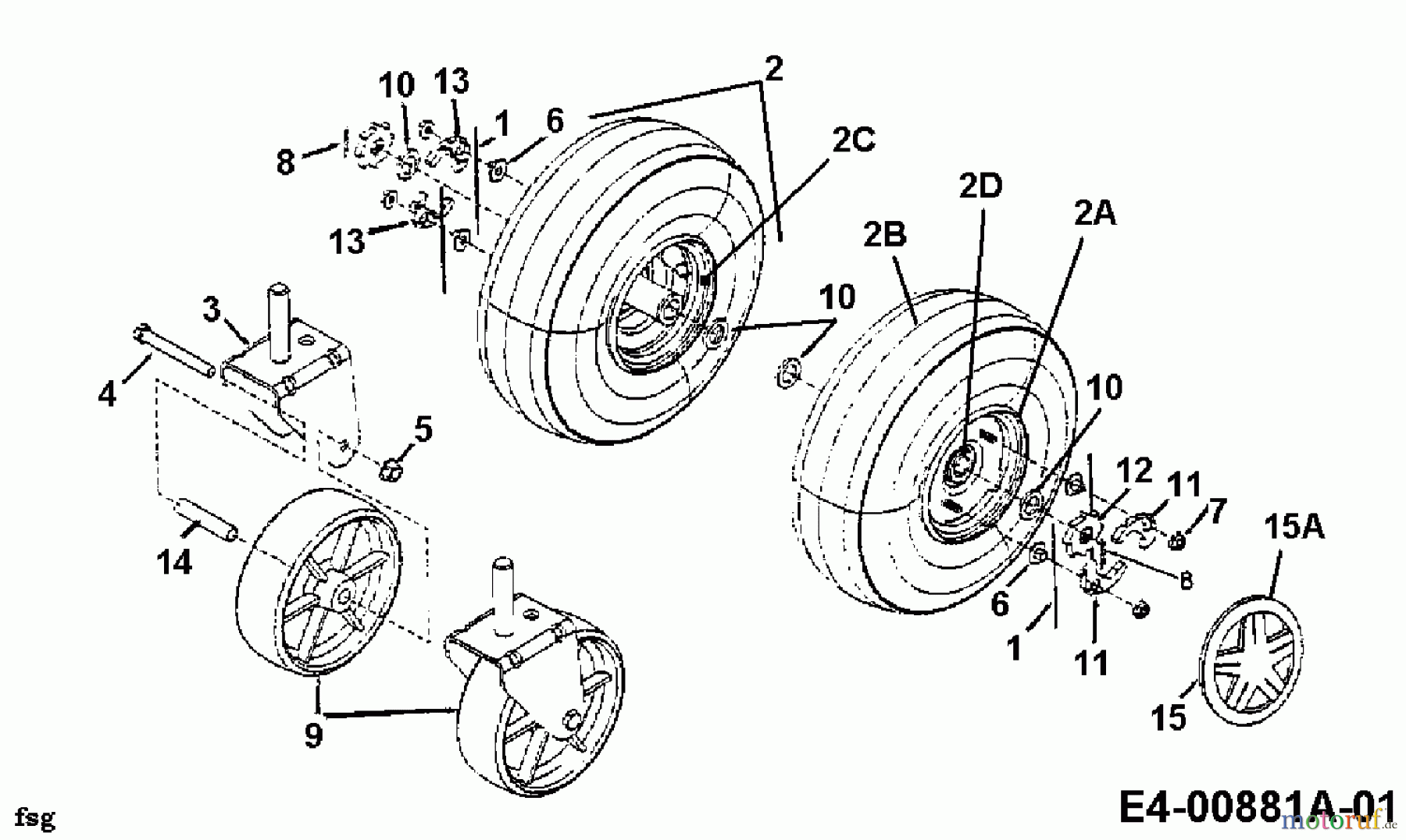  Gutbrod Leaf blower, Blower vac 202 24A-202B604  (2000) Wheels
