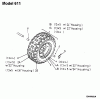 MTD 611 D 31A-611D678 (1998) Listas de piezas de repuesto y dibujos Wheels