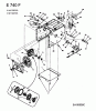 MTD E 740 F 31BT740F678 (2003) Listas de piezas de repuesto y dibujos Drive system